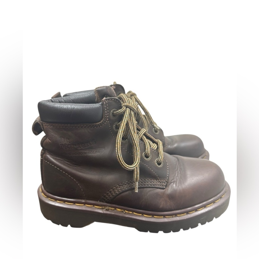 Vtg Dr Doc Martens 8339 England Leather Combat Womens Boots Size UK 4 US 6